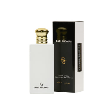 Seaside Bonfire natural air freshener spray with palo santo, white cedar, and sandalwood for a warm, grounding home scent