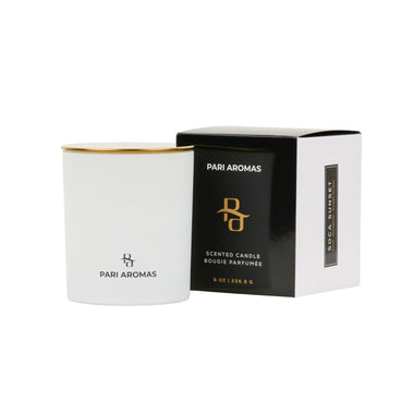 Clean-burning lime and amber candle