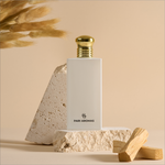 Non-toxic room and linen spray with cinnamon bark, rosemary, and orange peel to create a relaxing, fireside ambiance

